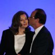 Valérie Trierweiler et François Hollande, à Tulle, le 6 mai 2012