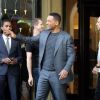 Will Smith quitte l'hôtel Georges V à Paris le 12 mai 2012
