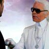 Jean-Roch et Karl Lagerfeld dans le clip St-Tropez de de Jean-Roch, extrait de l'album Music Saved my Life