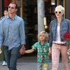 Gwen Stefani en compagnie de son mari Gavin Rossdale et de ses enfants lors de la journée de la Fête des Mères. Los Angeles, le 13 mai 2012.