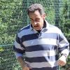Nicolas Sarkozy, premier footing de citoyen presque lambda, au bois de Boulogne, le 15 mai 2012.