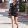 Vanessa Hudgens se rend dans une salle de sport, le mardi 15 mai 2012 à Los Angeles.