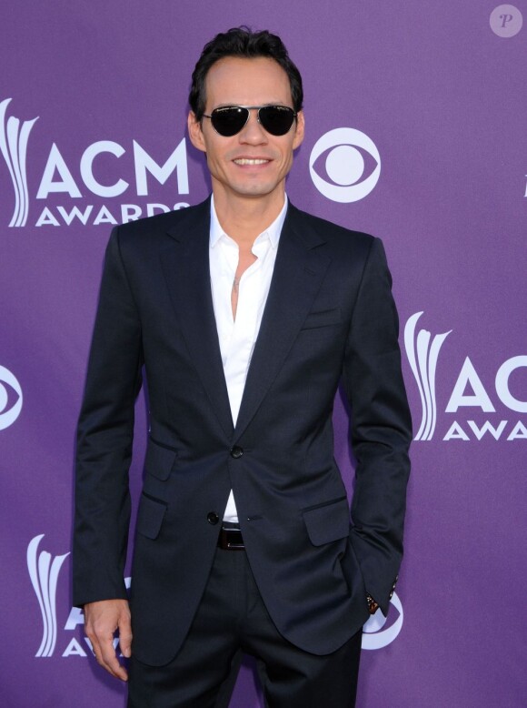 Marc Anthony à Las Vegas durant les Academy of Country Music Awards. Le 1er avril 2012.
