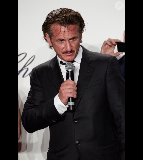 Sean Penn lors de la remise des Trophées Chopard à Cannes le 17 mai 2012