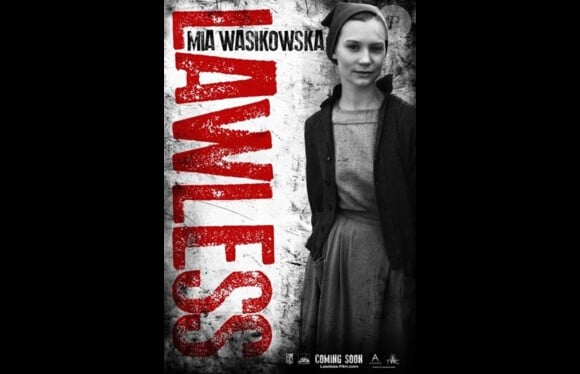 Affiche du film Des hommes sans loi (Lawless) avec Mia Wasikowska