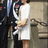 La princesse Mary de Danemark et le prince Haakon de Norvège sont marraine et parrain de la princesse Estelle de Suède.
Baptême de la princesse Estelle de Suède, fille de la princesse Victoria et du prince Daniel, le 22 mai 2012 en la chapelle royale du palais Drottningholm, à Stockholm.