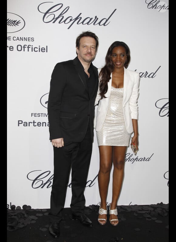 Samuel Le Bihan et sa compagne Daniela à la Chopard Mystere Party, au Festival de Cannes le 21 mai 2012.