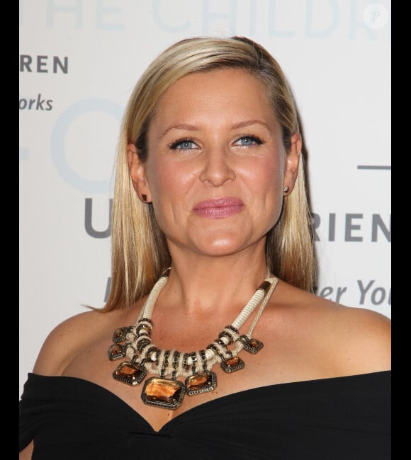 Jessica Capshaw, enceinte, lors de la soirée Brass Ring Award organisée par l'association United Friends of the Children à l'hôtel Beverly Hilton à Hollywood le 21 mai 2012