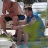 Wayne Rooney et son beau-père en vacances à Las Vegas le 17 mai 2012