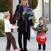 Sharon Stone et ses garçons Laird et Quinn le 24 décembre 2011 à Los Angeles