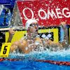 Frédérick Bousquet laisse exploser sa joie le 27 mai 2012 à Debrecen après sa victoire sur 50 mètres nage libre lors des championnats d'Europe