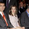 Felipe et Letizia d'Espagne au 150e anniversaire de la loi notariale, à Madrid, le 28 mai 2012