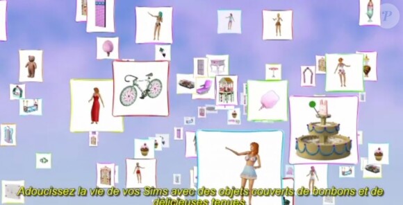 Katy Perry continue son aventure pleine de fantaisie avec Les Sims 3 grâce au pack d'objets Katy Perry Délices Sucrés, disponible le 7 juin 2012, et la version simlish de son tube Last Friday Night !