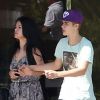 Justin Bieber et Selena Gomez à Los Angeles, le 27 mai 2012.