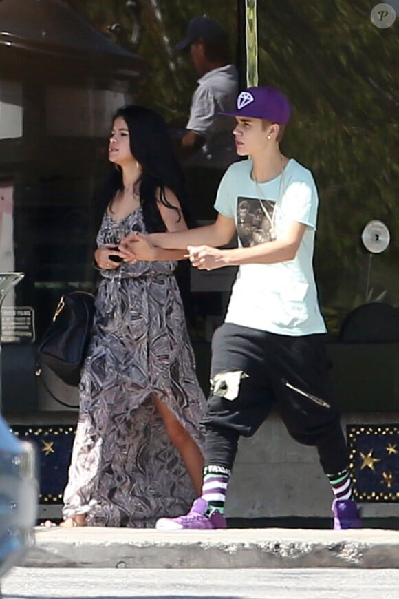 Justin Bieber et Selena Gomez à Los Angeles, le 27 mai 2012.