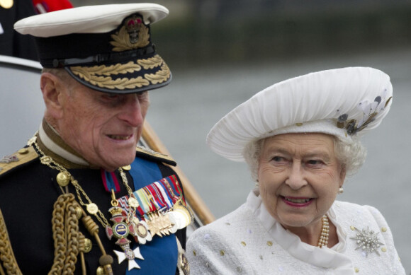 Elizabeth II et le prince Philip à Londres, le 3 mai 2012.