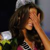 Olivia Culpo, Miss Rhode Island, est couronnée Miss USA 2012 lors du concours de beauté à l'hôtel-casino Planet Hollywood. Las Vegas, le 3 juin 2012.