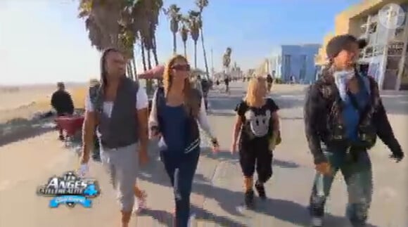 Aurélie, Myriam, Sofiane et Anthony dans Les Anges de la télé-réalité 4 le mercredi 6 juin 2012