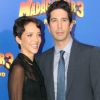 David Schwimmer et sa femme Zoe Buckman à la première de Madagascar 3, à New York le 7 juin 2012