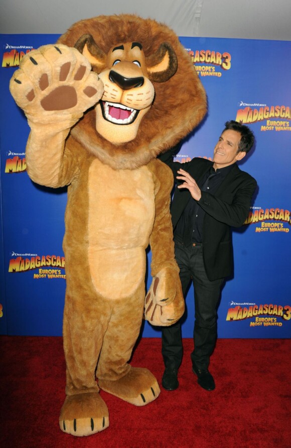 Ben Stiller lors de la première du film Madagascar 3 à New York le 7 juin 2012