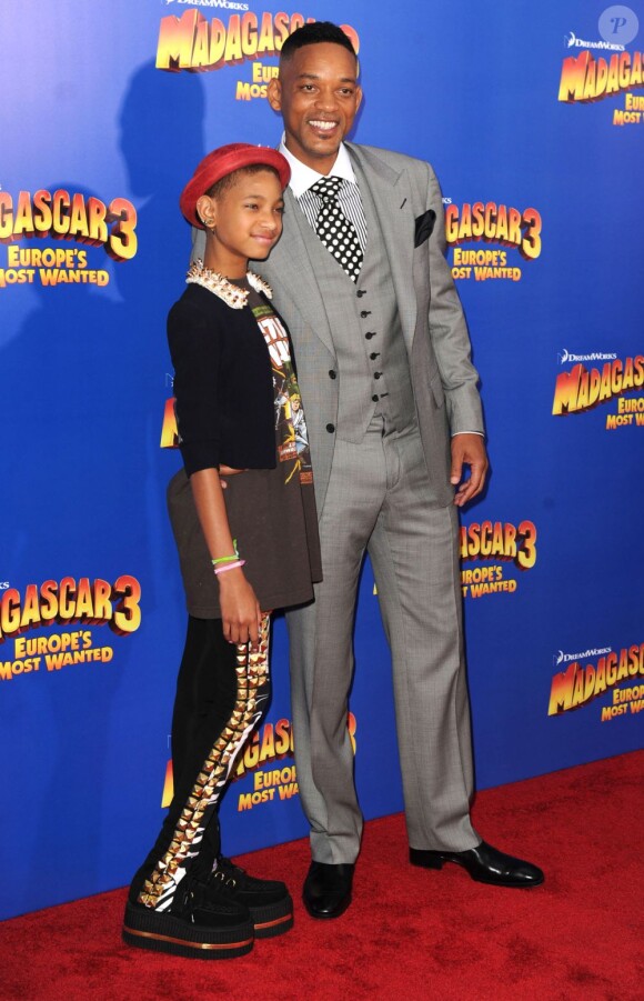 Willow et Will Smith lors de la première du film Madagascar 3 à New York le 7 juin 2012