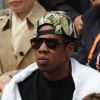 Jay-Z, très concentré, lors de la demi-finale hommes du tournoi de tennis de Roland Garros le vendredi 8 juin 2012