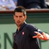 Novak Djokovic lors de la demi-finale hommes du tournoi de tennis de Roland Garros le vendredi 8 juin 2012