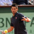 Novak Djokovic lors de la demi-finale hommes du tournoi de tennis de Roland Garros le vendredi 8 juin 2012