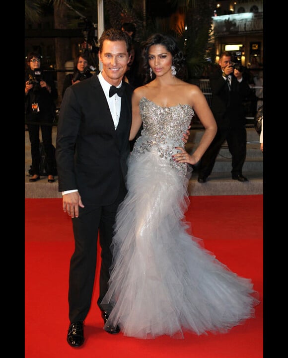 Matthew McConaughey et Camila Alves en mai 2012 lors du festival de Cannes pour la présentation du film MUD