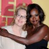 Meryl Streep et Viola Davis lors de la cérémonie des Women In Film Crystal + Lucy Awards, au Beverly Hilton Hotel à Beverly Hills le 12 juin 2012