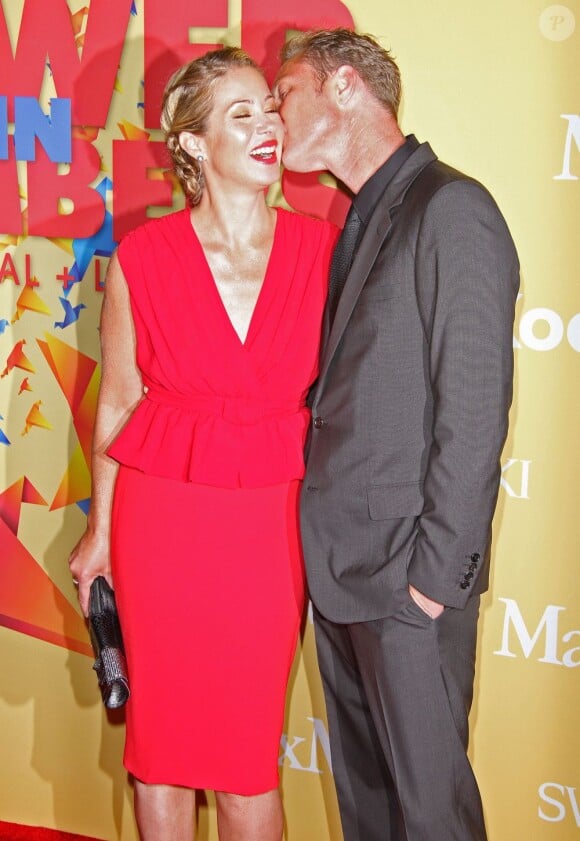 Christina Applegate et son mari Martyn LeNoble lors de la soirée Women in Film + Crystal Awards, à Beverly Hills le 12 juin 2012
