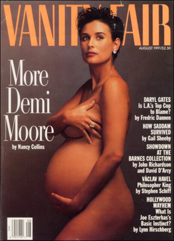 Demi Moore en couverture de Vanity Fair (1991).