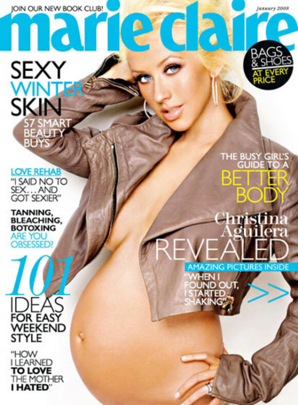 Christina Aguilera en couverture de Marie Claire (2007).