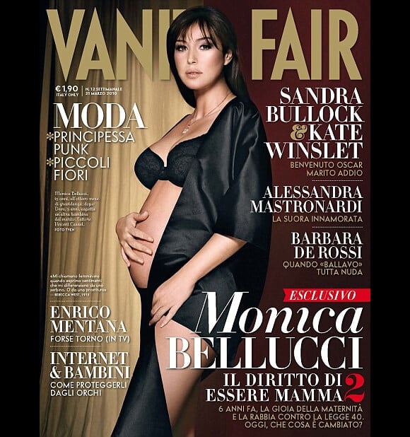 Monica Bellucci en couverture de Vanity Fair (2010).