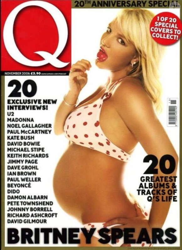Britney Spears en couverture de Q (2006).
