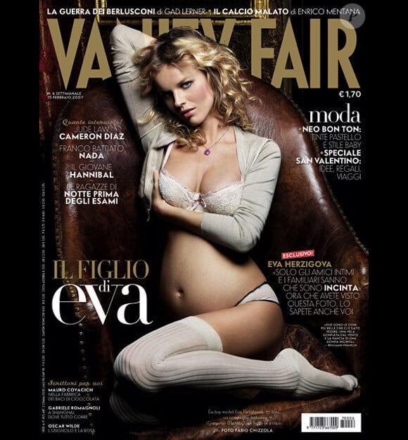 Eva Herzigova en couverture de Vanity Fair (2006)