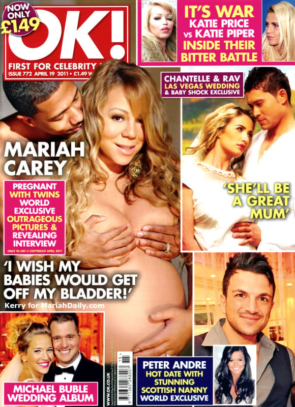 Mariah Carey en couverture de OK Magazine (2011).