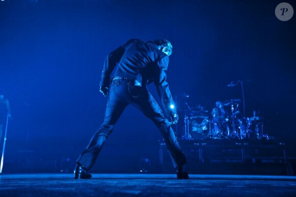 EXCLU : Johnny Hallyday en concert à Montpellier le 15 mai 2012.