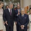 Le prince Philippe et la princesse Mathilde de Belgique étaient reçus à dîner par l'empereur Akihito et l'impératrice Michiko, 12 juin 2012, à Tokyo.