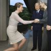 Le prince Philippe et la princesse Mathilde de Belgique étaient reçus à dîner par l'empereur Akihito et l'impératrice Michiko, 12 juin 2012, à Tokyo.