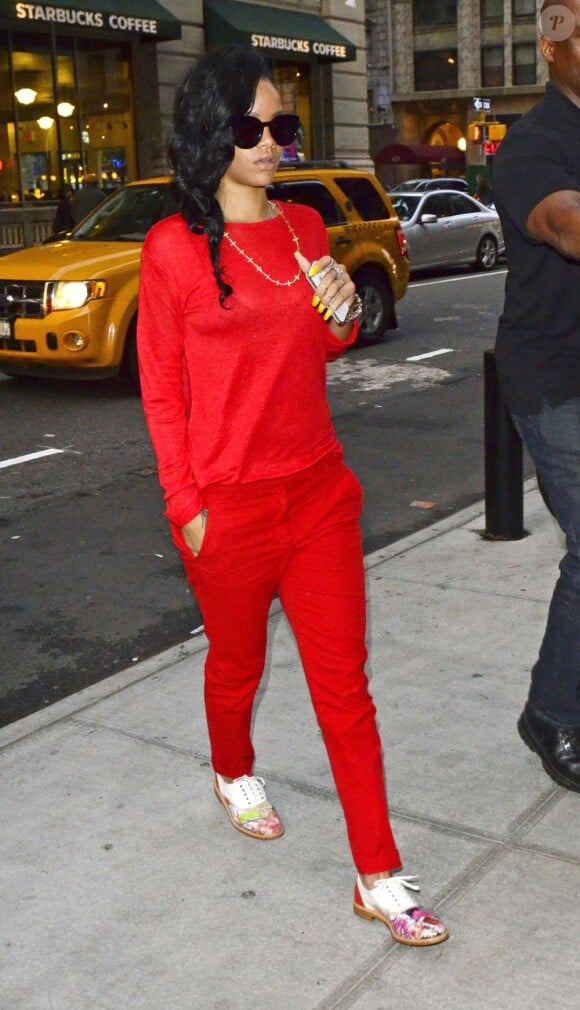 Rihanna à New York, le 13 juin 2012.