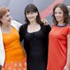 Cecilia Hornus, Pascale Roberts et Dounia Coesens de Plus belle la vie au 52e Festival de télévision de Monte-Carlo, le 13 juin 2012