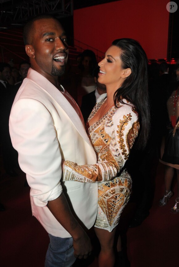 Kanye West et kim Kardashian à Cannes le 23 mai 2012