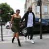 Kanye West et Kim Kardashian arrivent à L'Avenue, à Paris le 17 juin 2012