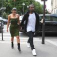 Kanye West et Kim Kardashian, en amoureux à Paris le 17 juin 2012