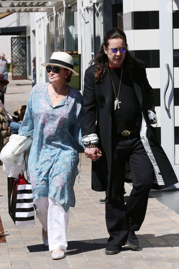 Sharon et Ozzy Osbourne en avril 2012 à Los Angeles