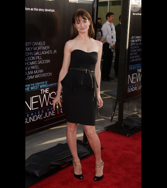 Emily Mortimer lors de l'avant-première de la série The Newsroom, à Los Angeles le 20 juin 2012.