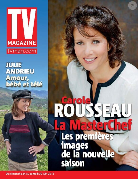 Carole Rousseau et Julie Andrieu en couverture de TV Magazine, en kiosques le 22 juin 2012.