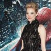 Emma Stone divine dans une robe péplum lors de la première à Rome de The Amazing Spider-Man. Le 22 juin 2012.