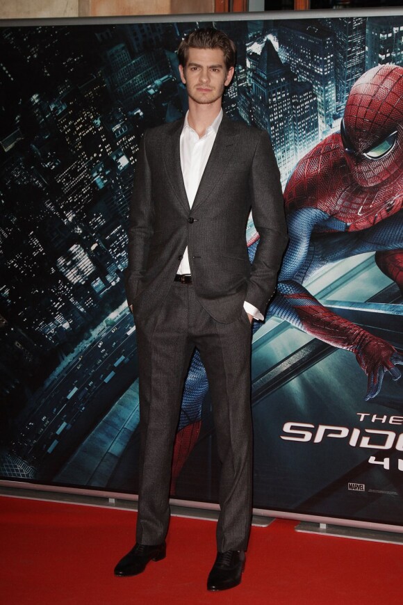 Andrew Garfield à Rome pour la première de The Amazing Spider-Man. Le 22 juin 2012.